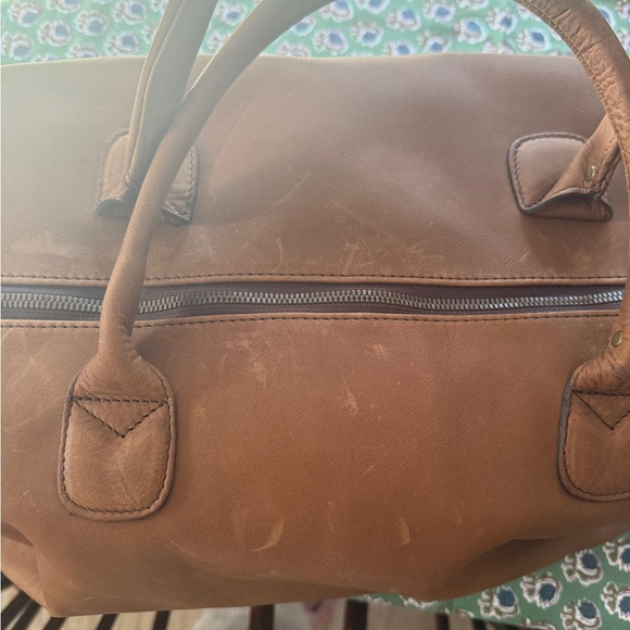 Brown Leather Weekender Bag - Picture 2 of 4